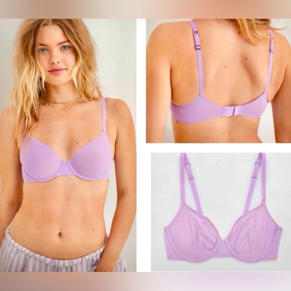 Aerie Lavender Underwire Bra Size 36B - Picture 1 of 2